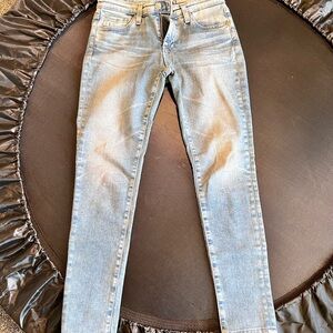 AG Adriano Goldschmied Faded Blue Skinny Jeans
